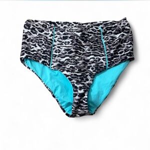 Becca High‎ Waist Animal Print Bikini Bottom